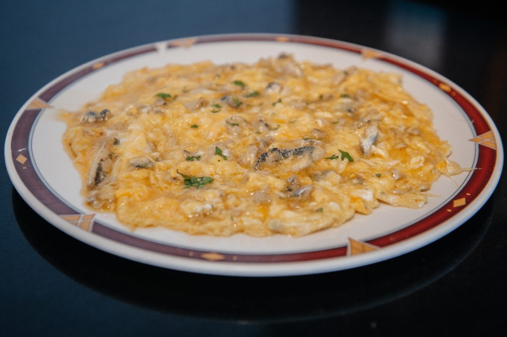 Sidrería Gaztañaga en Andoain tortilla de anchoas