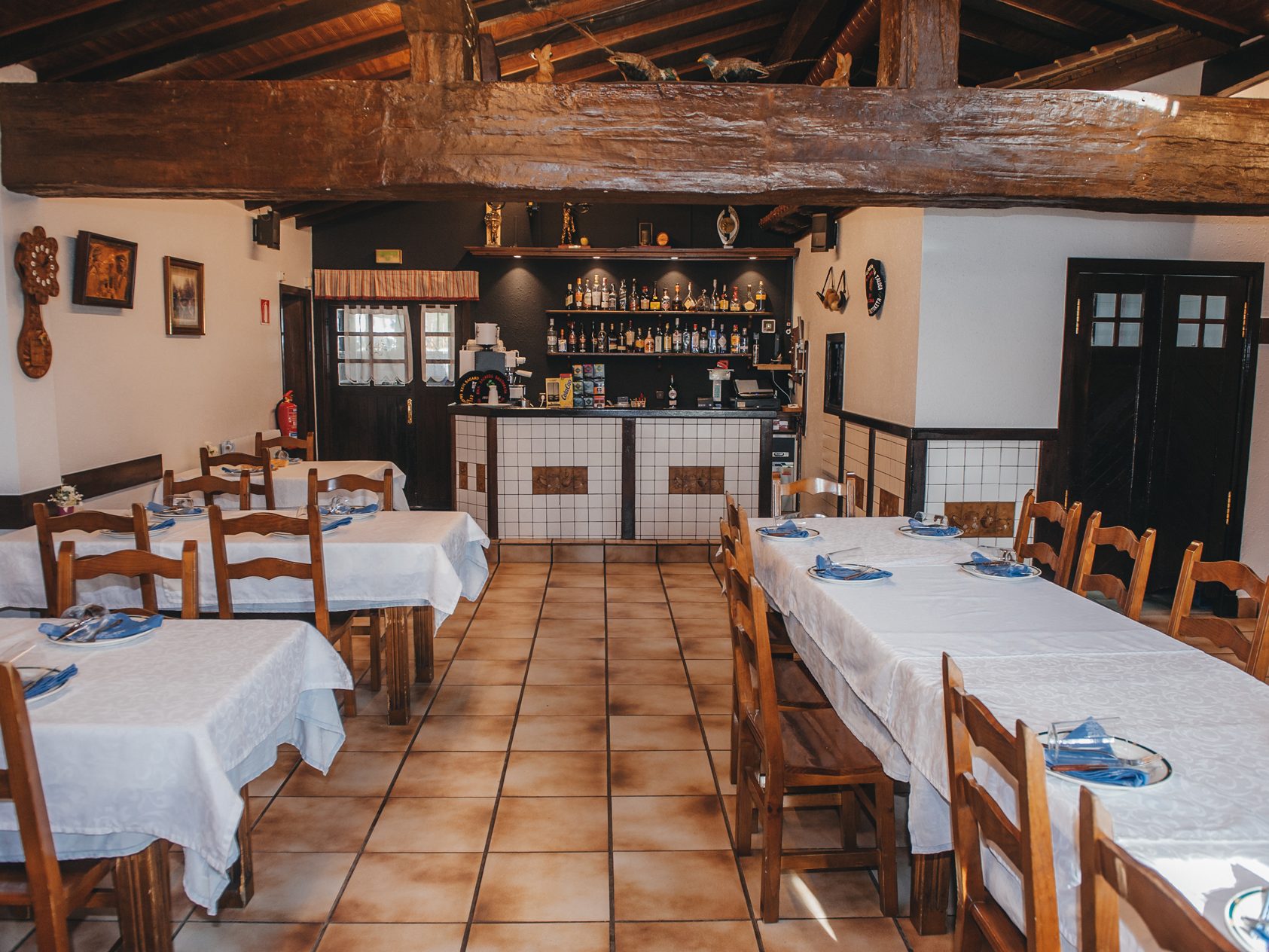 Comedor restaurante-asador de la sidrería Gaztañaga